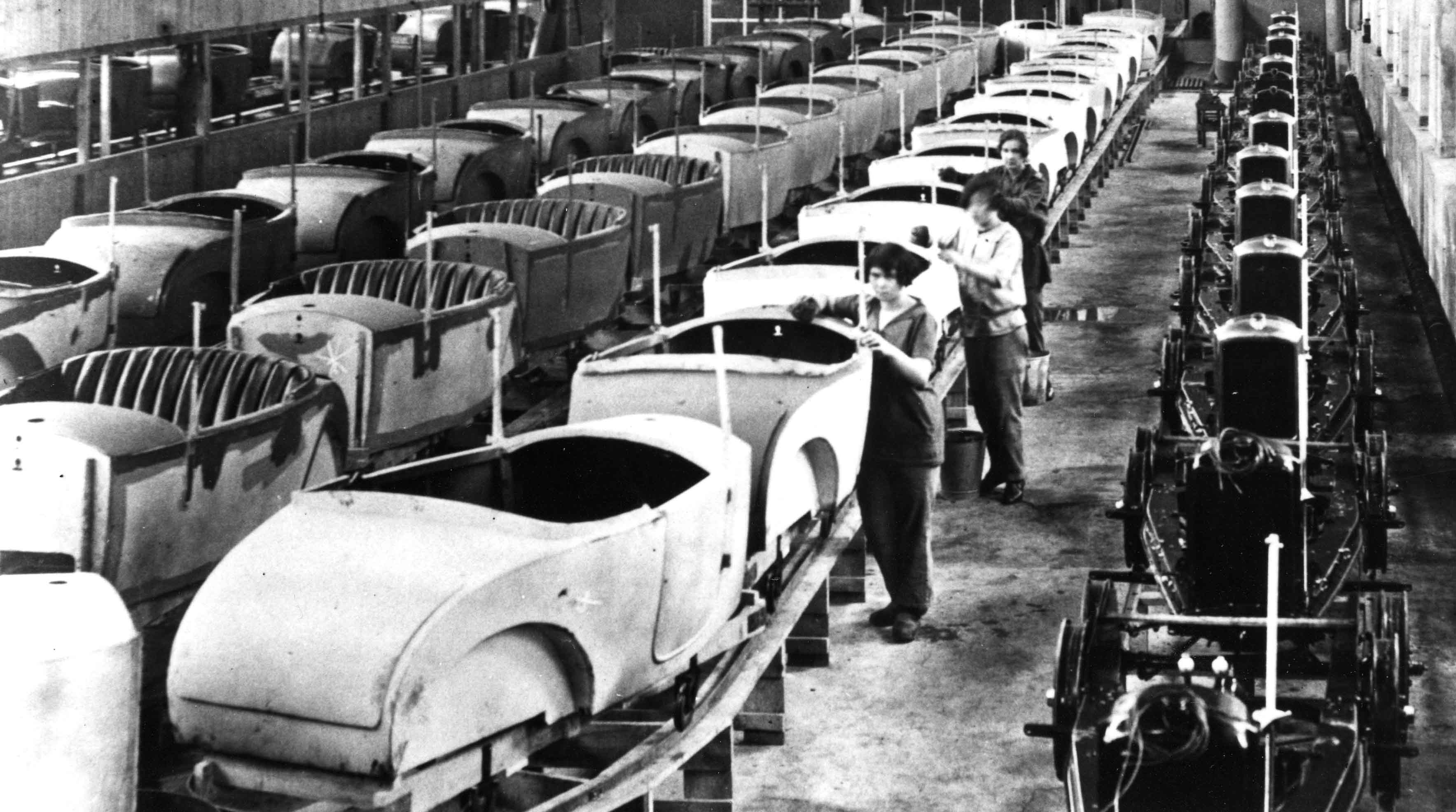 Audincourt 1924 ponage  la chaine